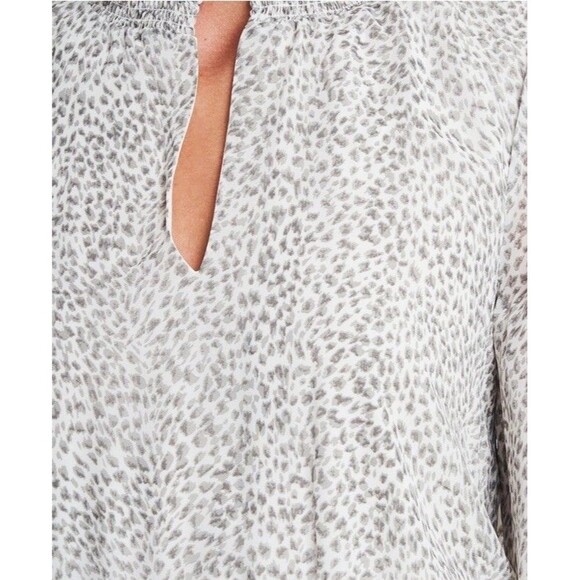 1.State Revolve Maxi Dress Jaime Shrayber Printed High-Low M Gray Leopard Print - Picture 6 of 16